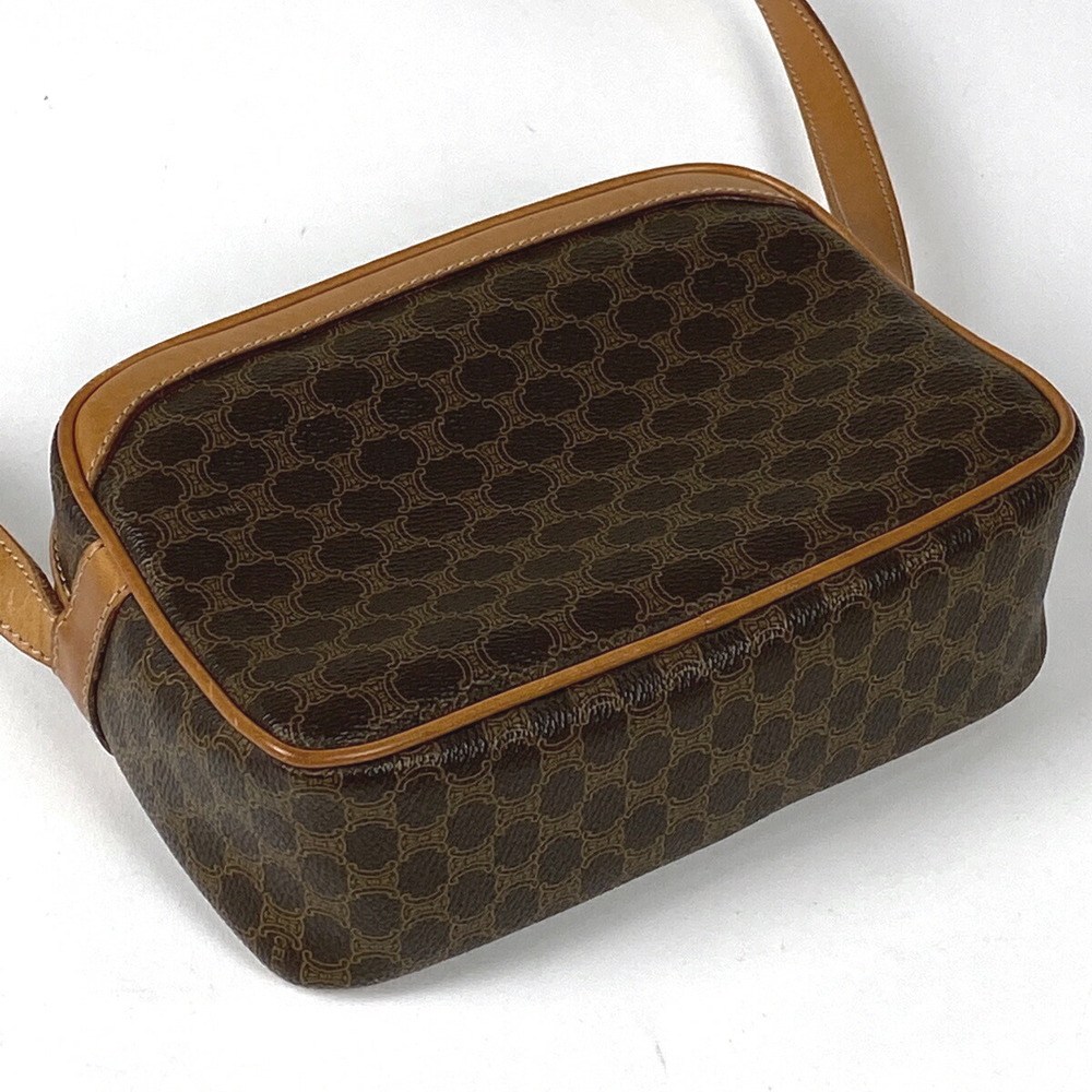 Celine Macadam Pattern Canvas Shoulder Bag Brown - image 2